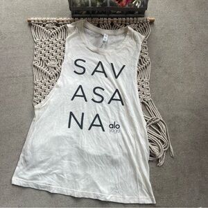 ALO Yoga Savanasa Muscle Tank Top Size Small